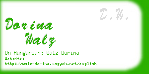 dorina walz business card